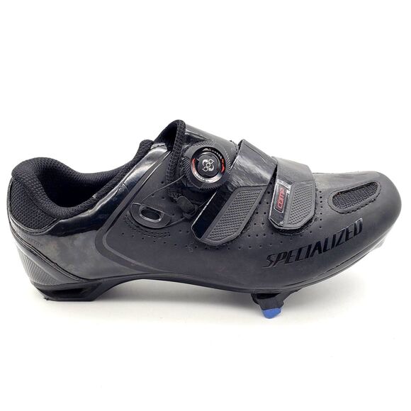 Specialized Comp Rd Cycling Shoes BOA Womens 6.5 39 Black 3 Bolt Shimano Blue - Picture 1 of 10